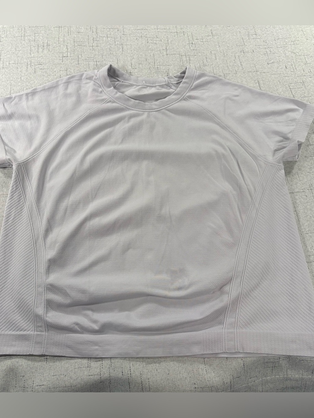 Athleta Girls Crew Neck Performance T-Shirt - Light Gray